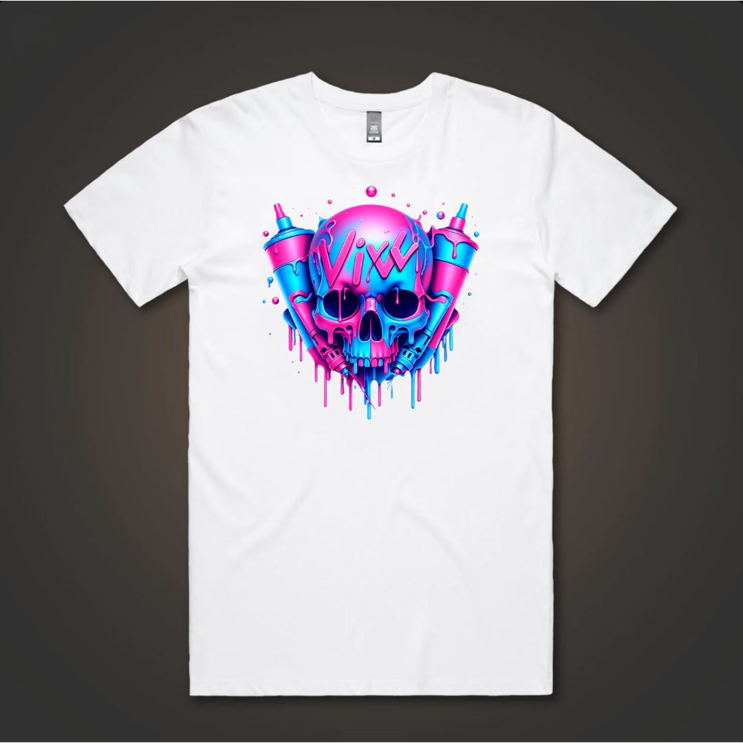 Vivv Skull Musician T-Shirt