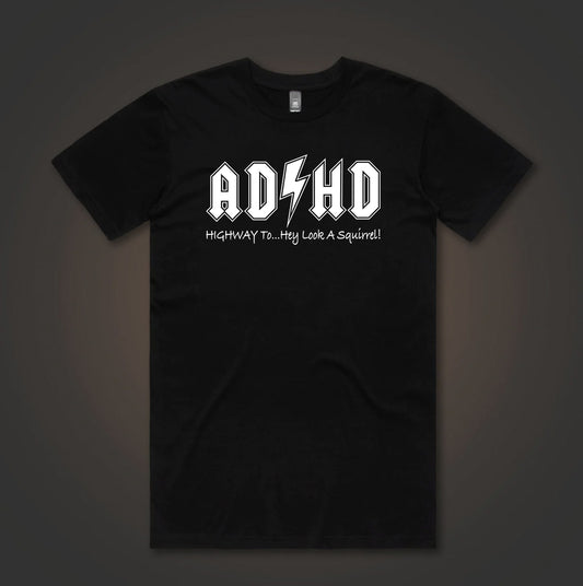 ADHD - Highway to.. Hey Look a Squirrel Guitarist T-Shirt