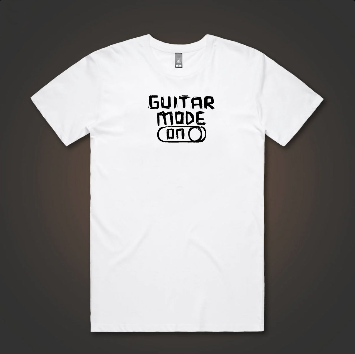 White Guitar Mode T Shirt