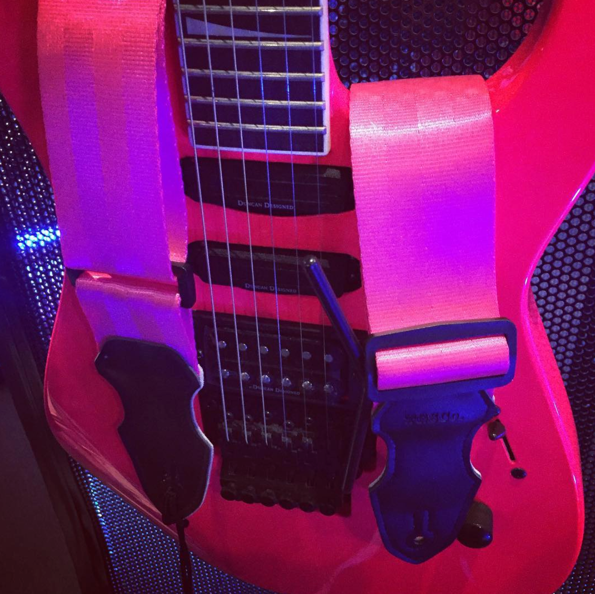 violet purple guitar strap