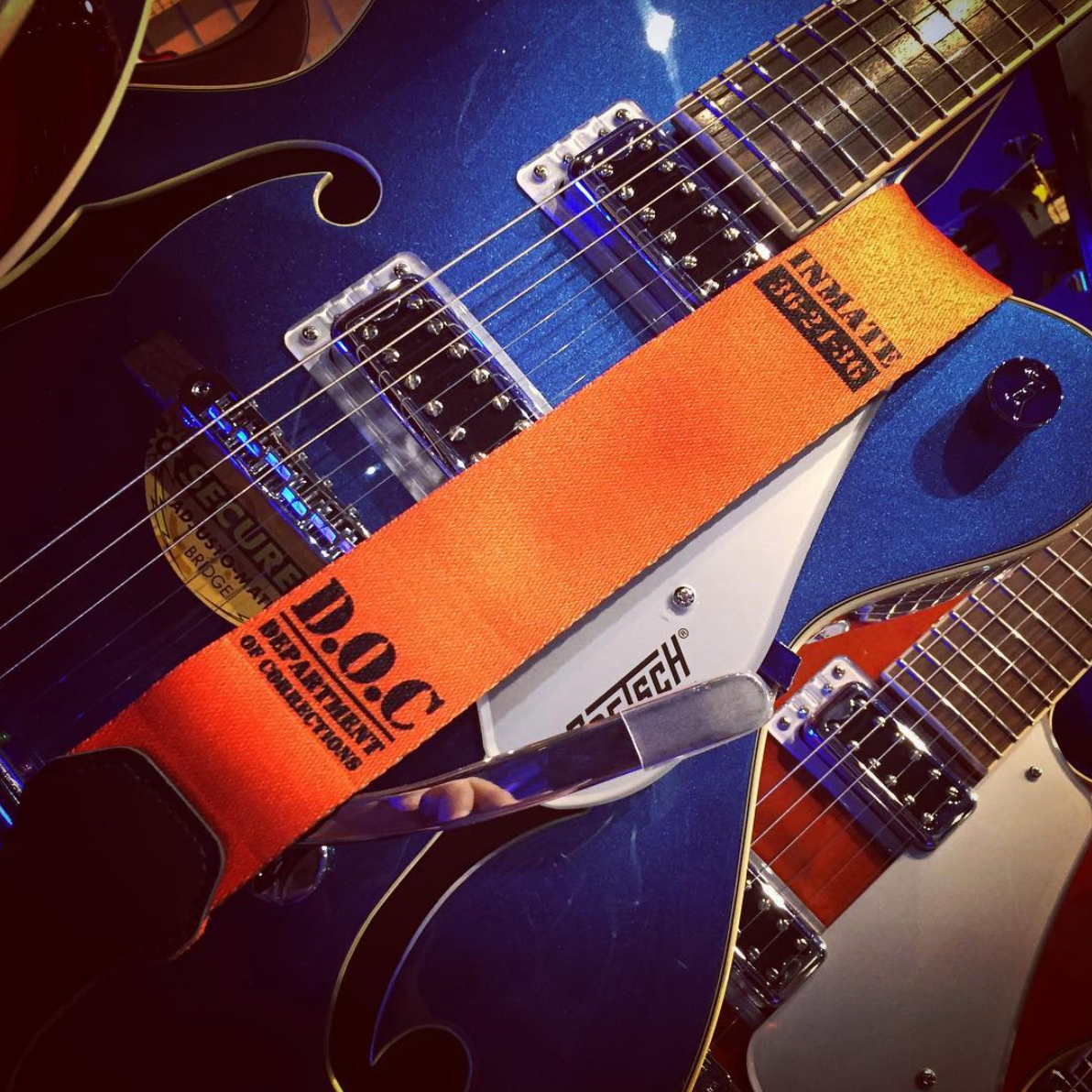 orange guitar strap price in aus