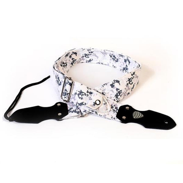Camo Series Snow White Guitar Strap