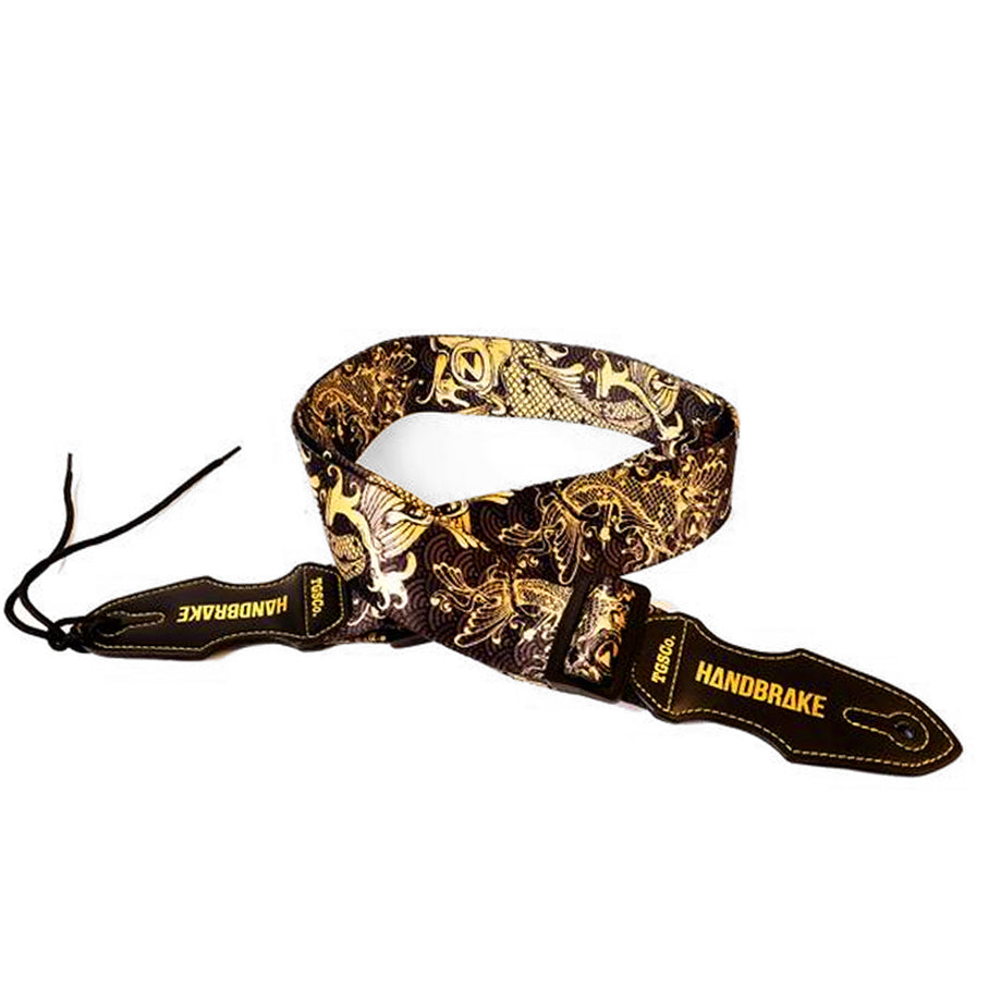 koi gold guitar strap